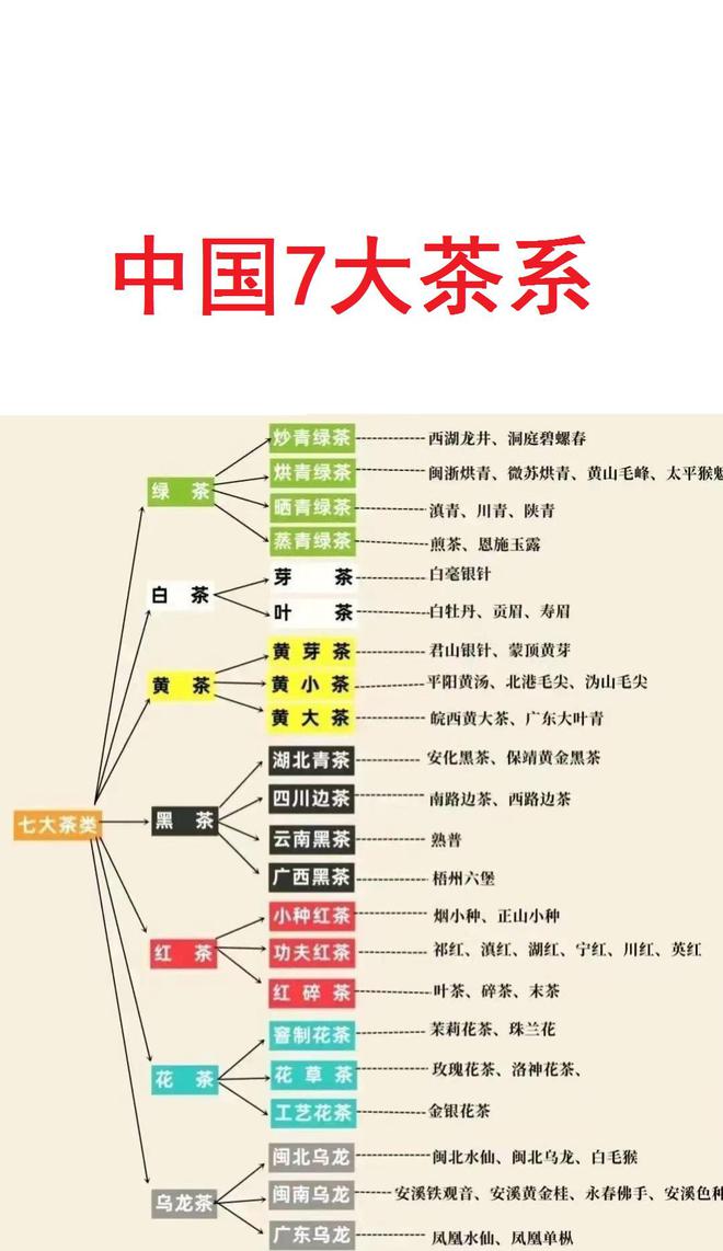 k1体育appk1体育平台茶叶中国7大茶系一览。(图1)